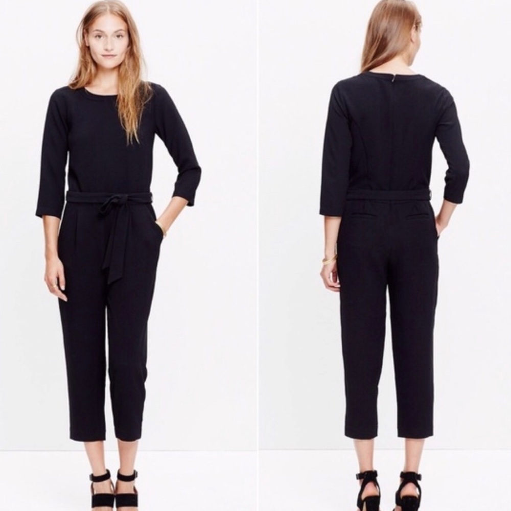 Women’s Black Madewell Sloan Jumpsuit-Sz-4